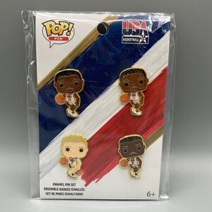 Funko Pop NBA USA Basketball Enamel Pin Set
